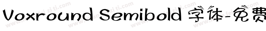 Voxround Semibold 字体字体转换